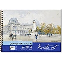 A5 Spiralli Çok Amaçlı Blok 200gr/40 Yaprak Renkli