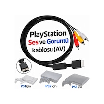 Ps1 Ps2 Ps3 Uyumlu Av Rca Kablo Playstation Tv Görüntü Ve Ses Aktarım Kablosu
