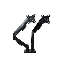 17–32'' 2’li Monitör Tutucu – Yaylı Çift Kollu Monitör Kolu – Tam Hareketli VESA Uyumlu Monitör Standı