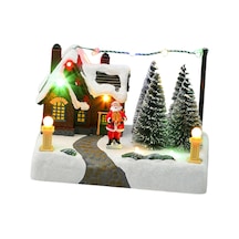 Suntek Ev, Yılbaşı Ve İç Mekan İçin Müzik Işıklı Köy 17x10x12cm