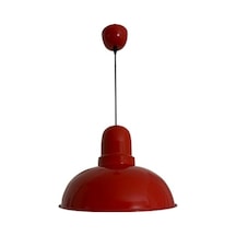 Rsylight Retro Dekoratif Tekli Kırmızı Rustik Metal Sarkıt Avize