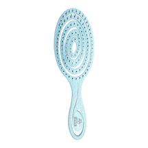 Oval Esnek Kafa Derisi Masaj Fırçası Saç Çekmez Dolaşık Açıcı Saç Fırçası Mavi Karışık