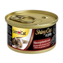Gimcat Shinycat Tavuklu Karidesli Malt Özlü Jelly Konserve Yetişkin Kedi Maması 70 G