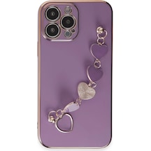 Newface - 451 - Apple iPhone Uyumlu 14 Pro Kılıf Esila Silikon - Csmo-tex - - Mor
