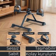 Mini Pedal Egzersiz Kondisyon Bisikleti Taşınabilir Dirençli Ev Aleti El Ve Ayak Pedallı Spor Cihazı
