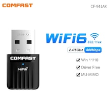 941ax Wifi-6 Mini Wifi Adaptörü Ce Sertifikalı Süper Hızlı 600mbp