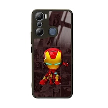 İnfinix Hot 20i İron Man Tasarımlı Glossy Telefon Kılıfı Çok Renkli