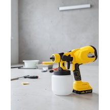 Akülü Boya Püskürtme Tabancası Ayarlanabilir Sprey Fan Ayarı