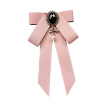 Suntek Şerit Yay Broş Üniforma Bluz Öğrenci Için Pembe