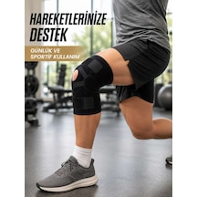 Ligamentli Dizlik Açık Patella Yan Destekli Ayarlanabilir Bantlı Sporcu Dizliği Diğer