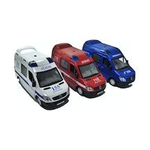 Metal Araba Jandarma Polis İtfaiye Ambulans Polis