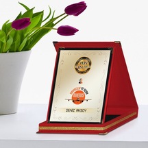 Kişiye Özel Yılın En İyi Havacılık ve Uçak Mühendisi Kırmızı Plak