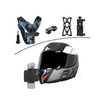 Sylar Motorsiklet Kask Önü Takılan Telefon Tutucu Aksiyon Kamerası Takılabilen Aparat