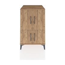Kronos Komodin 2 Raflı 4 Kapaklı 60x59x96 Çam-çam Çam