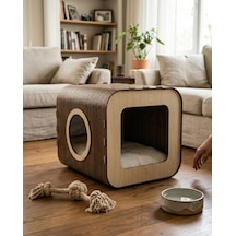 Özel Tasarım Fusion Mdf Kedi Evi
