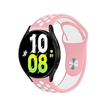 Forzacase Huawei Watch 3 / 3 Pro Uyumlu Delikli Silikon Kordon Kayış - Fc137 Pembe