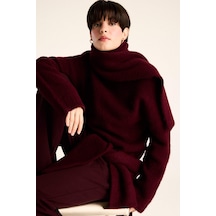 Defacto Regular Fit Yarım Balıkçı Yaka Kazak F4768ax25wnbr466 Bordo
