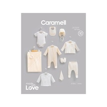 Caramell %100 Pamuk Very Nice 10'lu Set 0-3 Ay 50-56 Cm Bej Crml.zk2509.bej