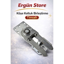 Köşe L Koltuk Birleştirici Timsah Gri