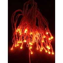 Turuncu 10 Metre Led Işık 220volt Dekor Ledi - Yılbaşı Ağacı Ledi Turuncu