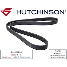 HUTCHINSON 6PK1050 V Kayışı Doblo / 207 307 1007 / Astra H Vectra C Sıgnum / Golf V Passat Caddy III 1.9 Jtd 1.9 TDI 2.0 TDI Ac