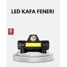 Mey İthalat Profesyonel Şarjlı Led Kafa Lambası Uzun Mesafe + Ortam Aydınlatması