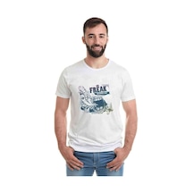 Freak Bizarre Art Baskılı Beyaz Erkek Tshirt