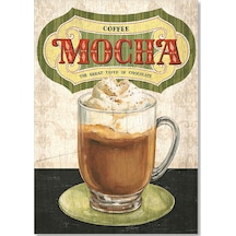 Cakasepetim Eski Mocha Afiş Görseli Ahşap Mdf Tablo