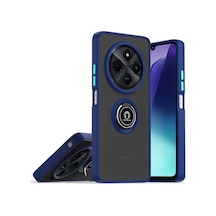 Newface Realme C75 4g Kılıf Montreal Yüzüklü Silikon Kapak - Lacivert