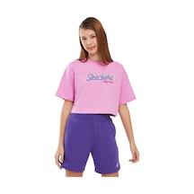 Skechers Graphic Tee G Short Sleeve Büyük Kız Çocuk Açık Pembe Tshirt Sk241040-590 Açık Pembe