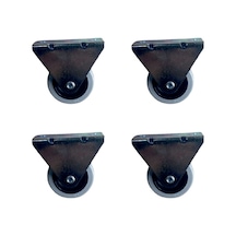 Furç Sabit Teker - 20x50 - Gri Hks180 - 4 Adet