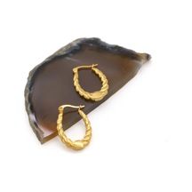 Çelik Küpe Altın Kaplama Kadın Unk-818 Altın