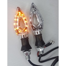 Led Sinyal Üçgen Krom
