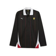 Puma Ferrari Race Jersey Ls Polo Siyah Erkek Polo T-shirt