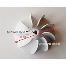 Powerstar Pervane Saç Kurutma Pervanesi 9 Kanat Çap 62 Mm Mil