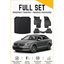 Volkswagen Jetta 2012 Cepsiz Model Birebir Uyumlu Bagaj Havuzu+paspas Seti
