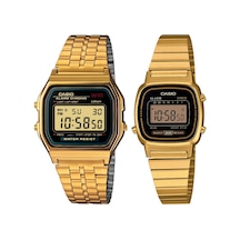 Casio A159wgea-1df-la670wga-1df Retro Çift Kol Saati Kadın-erkek Metalik