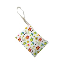Unisex Baykuş Desenli Portföy Clutch Çanta Çok Renkli