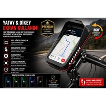 Kenly Bisiklet Motosiklet Gidon Telefon Tutucu Çanta Dokunmatik Su Geçirmez Navigasyon Aparatı