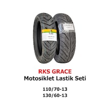 Rks Grace Motosiklet Lastiği 130/60-13 Tl Ve 110/70-13 Tl Set