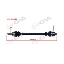 Gva Komple Aks Sağ Laguna I 1.6 16v 93-01 747mm Gva 4418020 7711130057 7701471377 8200024622