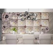 3D Işıltılı Çiçekler Duvar Kağıdı (397461696)