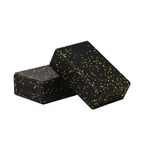 Actifoam Yoga Blok Yoga Köpüğü Bloğu Siyah - Sarı 2'li