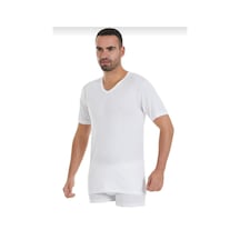 Yıldız 126 Erkek Modal Süper İnce V Yaka Kısa Kol Atlet 12 Adet 001