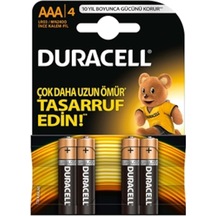 Duracel Kalem Pil İnce Aaa 4 Lü