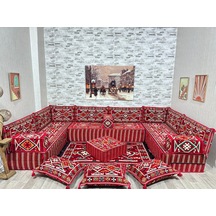 Coton Şark Köşesi 30cm Kalınlıkta Minder Takımı