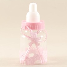 Biberon Şeklinde Pembe Plastik 4 Cm X 9 Cm 6