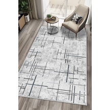 West Home Dijital Baskı Yıkanabilir Kaymaz Taban Salon Halısı Mutfak Halısı Yolluk Wh 488 Grey