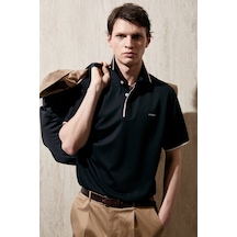Lufian Levi Smart Erkek Polo T-shirt 111040238 Siyah