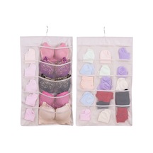 Cbtx 25 Cepli Dolap Sütyen İç Giyim Çorap Saklama Oxford Kumaş Çift Taraflı Askılı Çanta - Bej